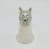 Cast Sterling Silver Fox Mask Stirrup Cup Vintage 1978 Birmingham William Comyns