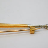 Victorian 15ct Rose Gold & Platinum Hunting Horn Stock Pin Brooch Antique c1880