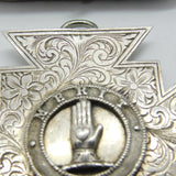 Victorian Large Sterling Silver Calvinist 'Merit' Medal 1893 London Antique