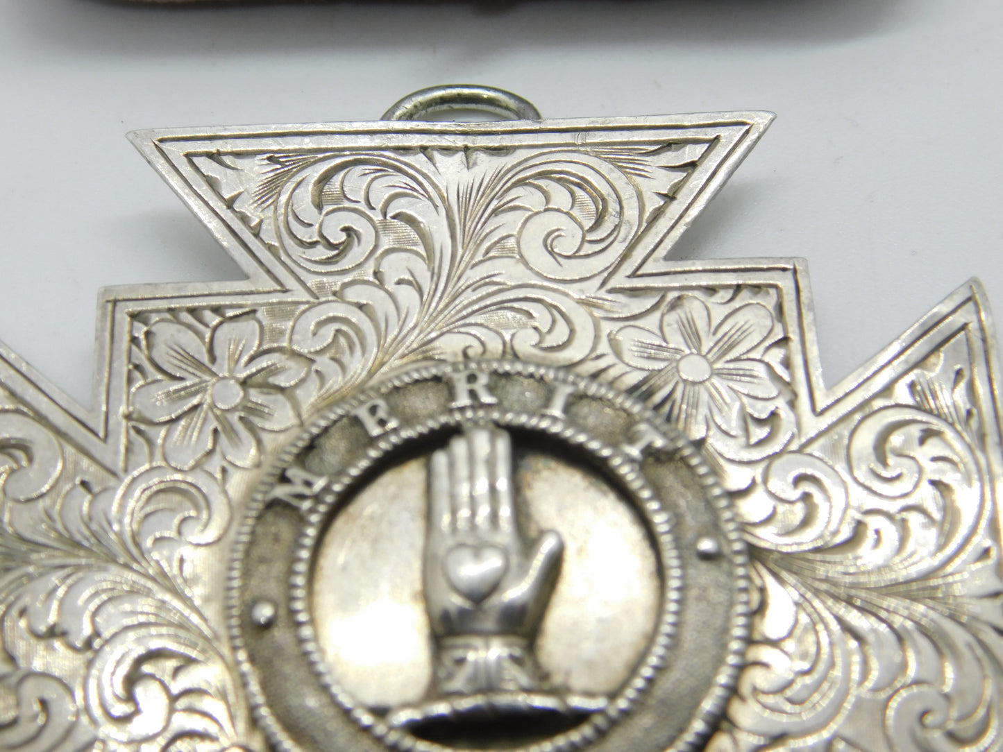 Victorian Large Sterling Silver Calvinist 'Merit' Medal 1893 London Antique