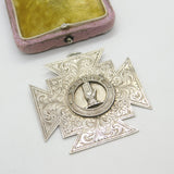 Victorian Large Sterling Silver Calvinist 'Merit' Medal 1893 London Antique