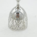 19th Century Oriental Sterling Silver Jigger Double-Ended Shot Measure Antique c1880