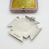 Victorian Large Sterling Silver Calvinist 'Merit' Medal 1893 London Antique
