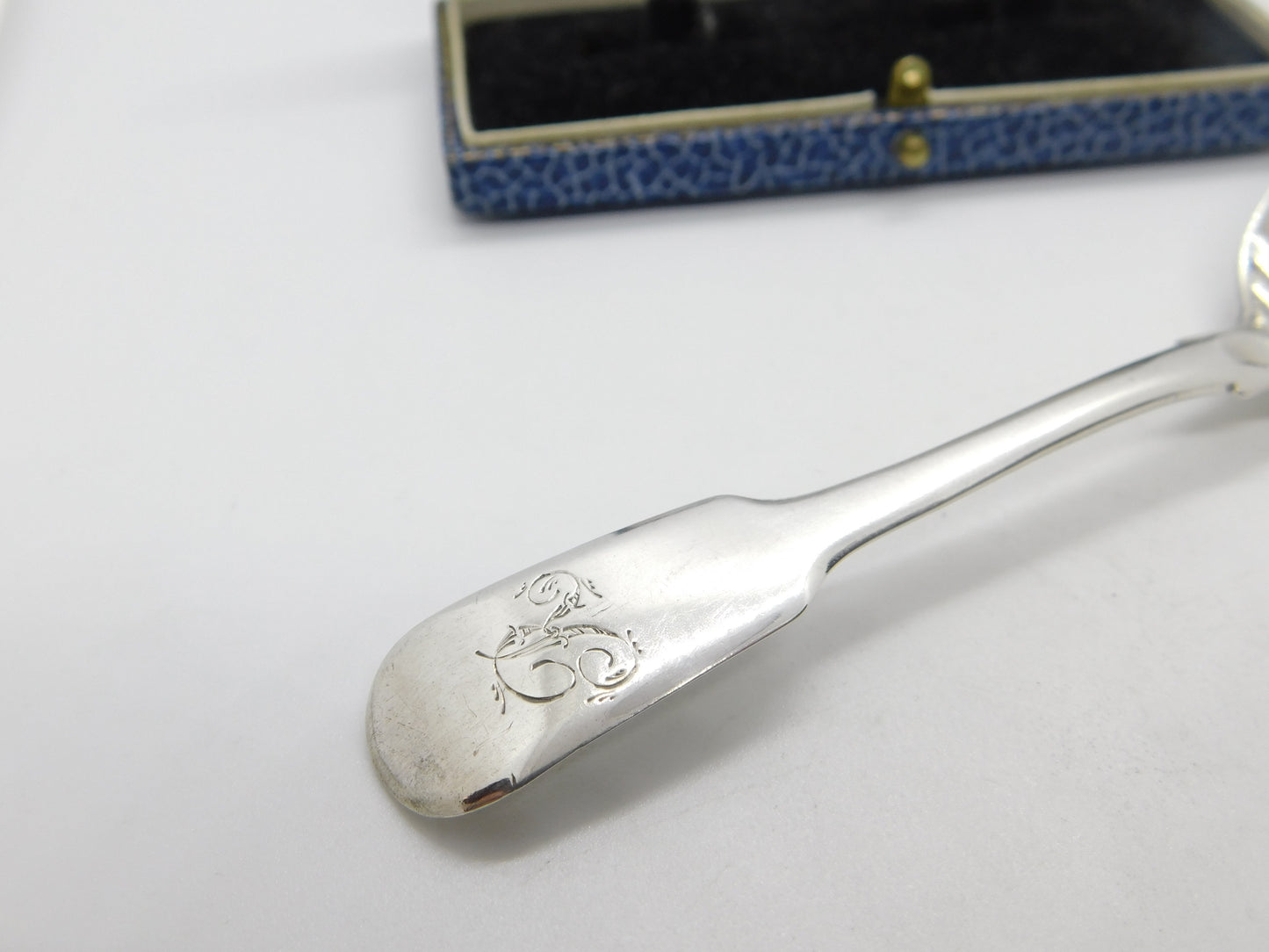 Georgian Sterling Silver 'R' Initial Tea Caddy Spoon Antique 1798 London