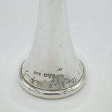 Art Deco Sterling Silver Hunting Horn Novelty Table Lighter Antique 1927 Chester