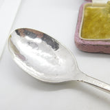 Arts & Crafts William Mark Planished Sterling Silver Table Spoon 1914 Antique