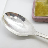 Arts & Crafts William Mark Planished Sterling Silver Table Spoon 1914 Antique