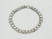 Victorian Sterling Silver Floral Book Locket Collar Necklace Antique c1860