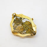George III 18ct Yellow Gold, Seed Pearl Set Sweetheart Brooch Antique c1790