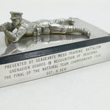 WWII-era Silver Plated, Enamel Grenadier Guards Shooting Trophy Antique 1941