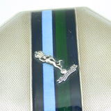 WWII Sterling Silver & Enamel Ladies Signal Corps Sweetheart Compact Antique