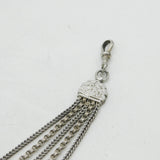 Victorian Sterling Silver Albertina Bracelet with Clasps & Tassels Antique c1860