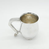 Arts & Crafts Style Planished Sterling Silver Pint Tankard Vintage 1979 London