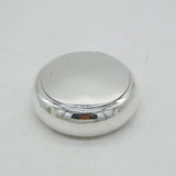 Edwardian Sterling Silver Circular Snuff Box Antique 1909 Birmingham George Unite