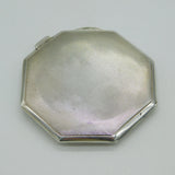 WWII Sterling Silver & Enamel Ladies Signal Corps Sweetheart Compact Antique