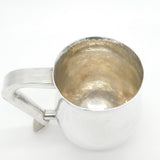 Arts & Crafts Style Planished Sterling Silver Pint Tankard Vintage 1979 London