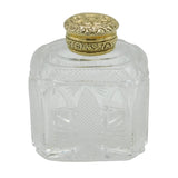 Georgian Sterling Silver Gilt & Cut Glass Perfume Bottle Antique 1834 London