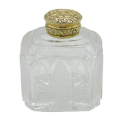 Georgian Sterling Silver Gilt & Cut Glass Perfume Bottle Antique 1834 London