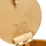 Edwardian Sterling Silver Circular Snuff Box Antique 1909 Birmingham George Unite