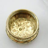Georgian Sterling Silver Gilt & Cut Glass Perfume Bottle Antique 1834 London