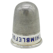 Victorian Sterling Silver Novelty 'Just A Thimbleful' Shot Cup Antique London