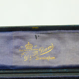 Edwardian Boxed Set Of Sterling Silver Halley's Comet Buttons Antique c1910
