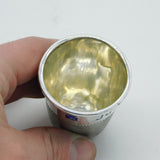Victorian Sterling Silver Novelty 'Just A Thimbleful' Shot Cup Antique London