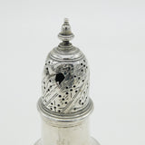 George III Sterling Silver Crested Muffineer Sugar Caster Antique 1766 London