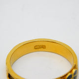 Victorian 18ct Gold, Black Enamel, Pearl & Woven Hair Mourning Ring Antique c1860