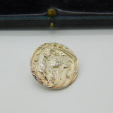 Edwardian Boxed Set Of Sterling Silver Halley's Comet Buttons Antique c1910