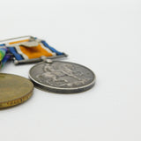 WW1 Medal Pair Service & Victory Medal with Paperwork 'Arthur Lloyd' 1918