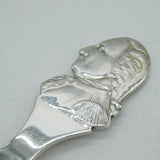 Sterling Silver George Washington Tea Caddy Spoon Antique 1923 Sheffield