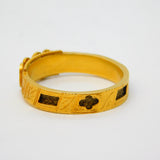 Victorian 18ct Gold, Black Enamel, Pearl & Woven Hair Mourning Ring Antique c1860