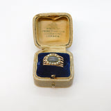 George III 9ct Rose Gold Mourning Ring 'KM, Died 29th April, 1804' Antique