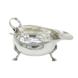 George III Provincial Sterling Silver Sauce Boat Antique c1795 Newcastle