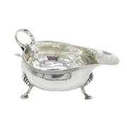 George III Provincial Sterling Silver Sauce Boat Antique c1795 Newcastle