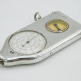 Edwardian Sterling Silver Combination Compass & Opisometer Vesta Case Antique 1908 London