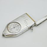 Edwardian Sterling Silver Combination Compass & Opisometer Vesta Case Antique 1908 London