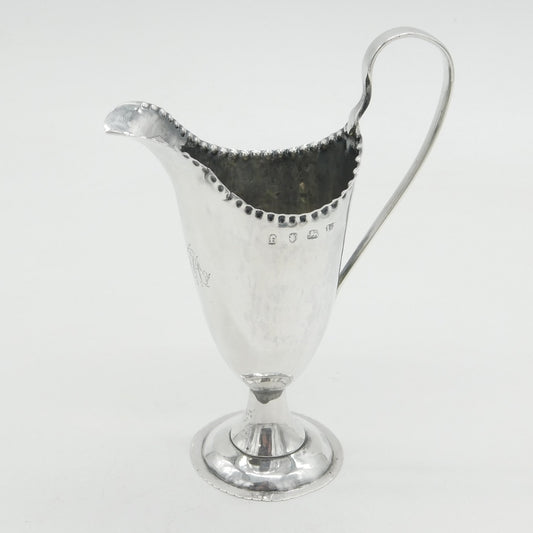 George III Sterling Silver Pedestal Cream Jug Antique 1781 London