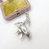 Georgian Cast Sterling Silver Sitting Stag Deer Teapot Finial c1830 Antique