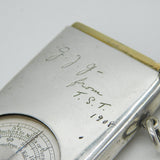 Edwardian Sterling Silver Combination Compass & Opisometer Vesta Case Antique 1908 London