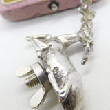 Georgian Cast Sterling Silver Sitting Stag Deer Teapot Finial c1830 Antique