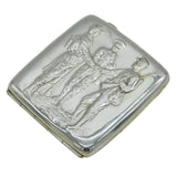 WW1-Era Silver Plated Christmas Truce Cigarette Case Antique c1914 London