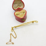 Victorian 18ct Yellow Gold Hunting Crop Stock Pin or Brooch Antique c1900