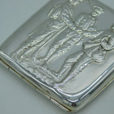 WW1-Era Silver Plated Christmas Truce Cigarette Case Antique c1914 London