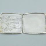 WW1-Era Silver Plated Christmas Truce Cigarette Case Antique c1914 London