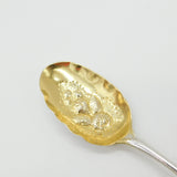 Bateman Georgian Sterling Silver Gilt Bowl Berry Spoon Antique 1805 London