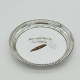 Edwardian Sterling Silver Mounted Aynsley Ceramic Novelty Ashtray Antique 1905