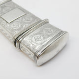 George IV Sterling Silver Floral Sewing Etui Case Antique 1827 Birmingham