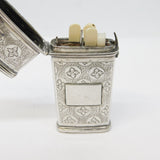George IV Sterling Silver Floral Sewing Etui Case Antique 1827 Birmingham